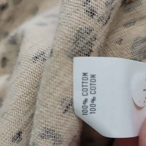 Aerie Knot-Front 100% Cotton Animal/Leopard Print T-Shirt Dress Size M - Picture 9 of 11